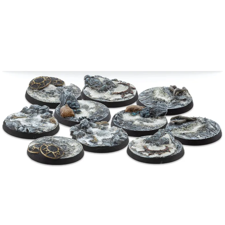 Warcrow: 30mm Northern Tribes Scenery Bases, Alpha Series