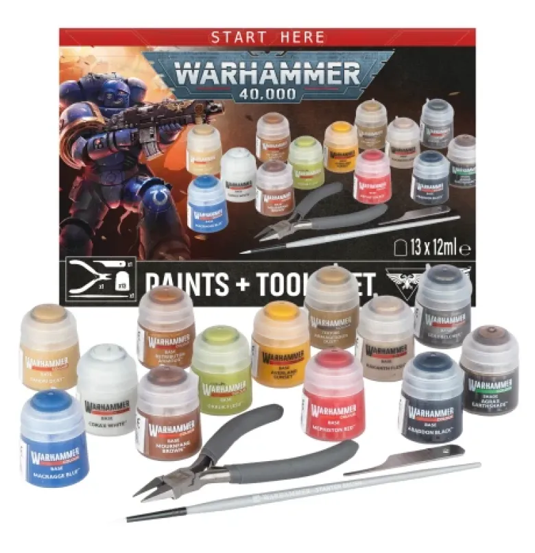 Warhammer 40,000: Paint + Tools set