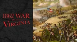 War in Virginia 1862 Solitaire Travel Game