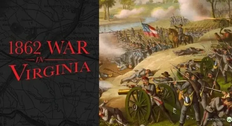 War in Virginia 1862 Solitaire Travel Game