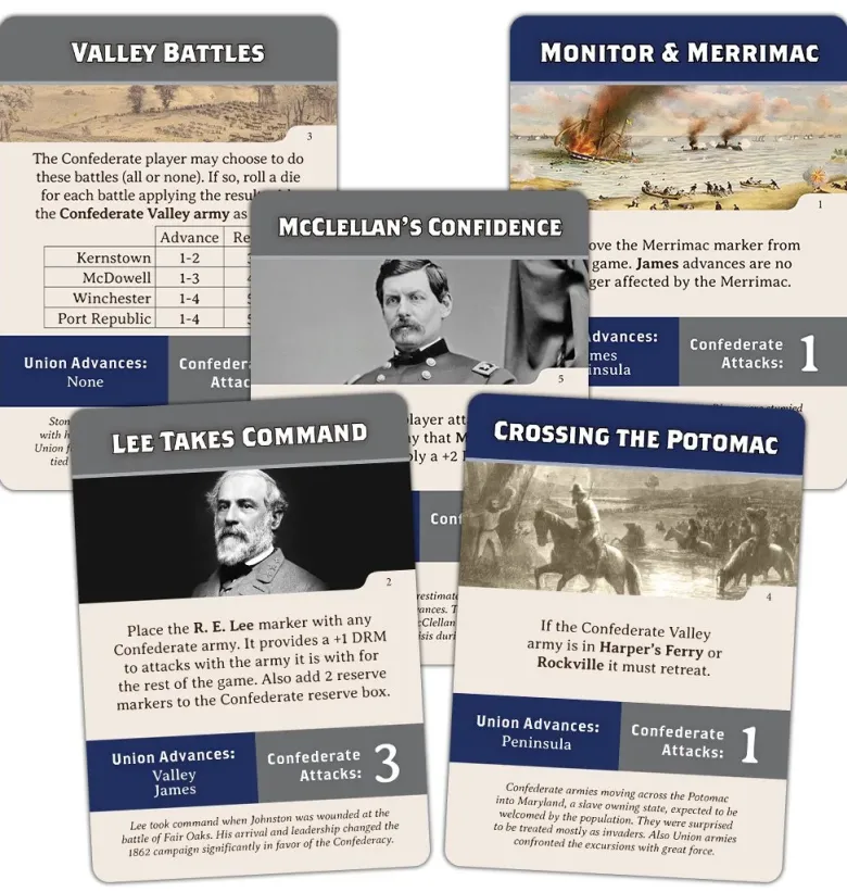 War in Virginia 1862 Solitaire Travel Game
