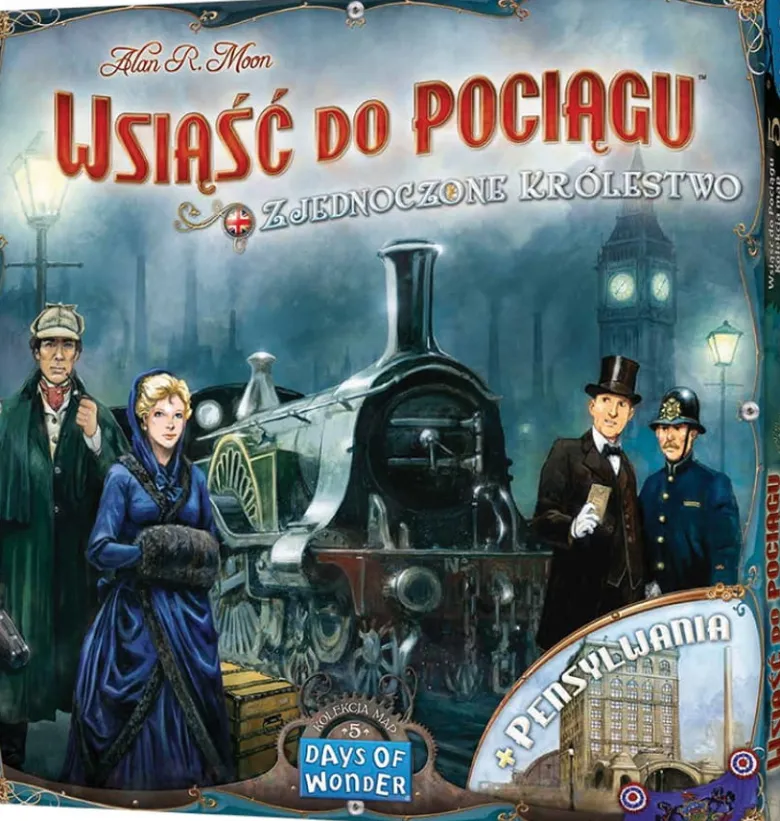 Wsiąść do Pociągu: Kolekcja Map 5 - Zjednoczone Królestwa i Pensylwania