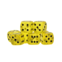 Yellow Citrine D6 Dice