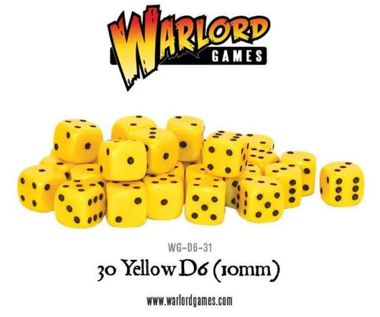 30 Yellow D6 (10mm)